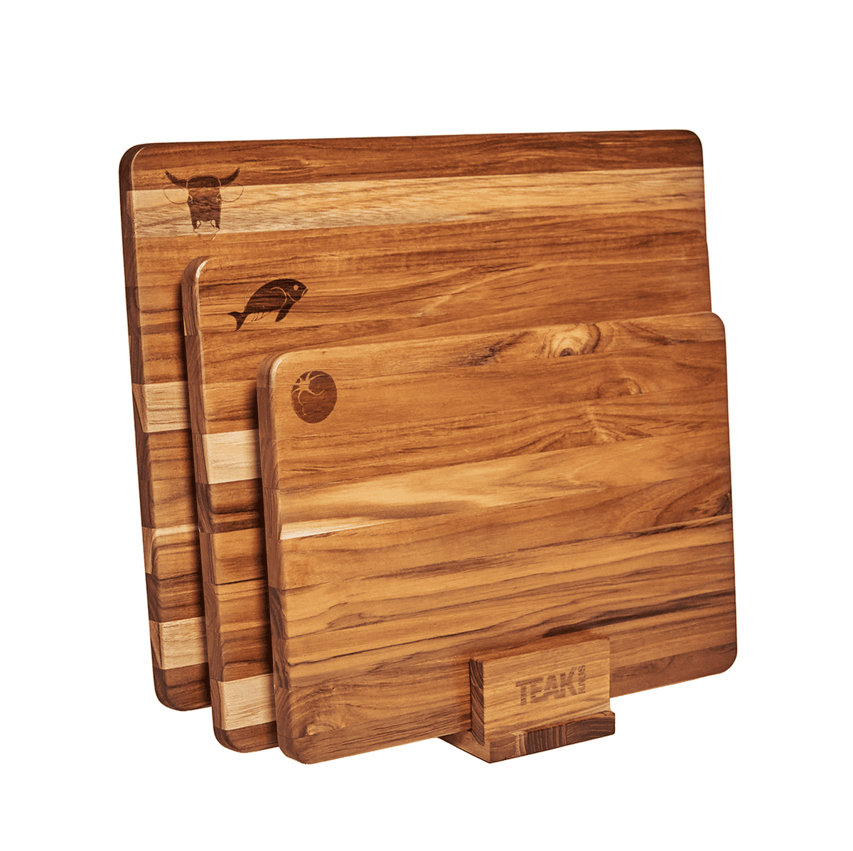 Select Set - Set of 3 kitchen boards with display stand 523
